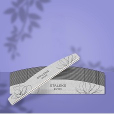 STALEKS PRO Минерална пила за нокти полумесец EXPERT 40 80/100 грит (10 бр.)